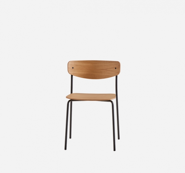 Silla Lea con respaldo y asiento de madera